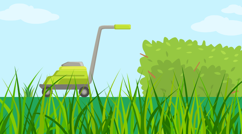 Green Mower Lawn Care Business Card1