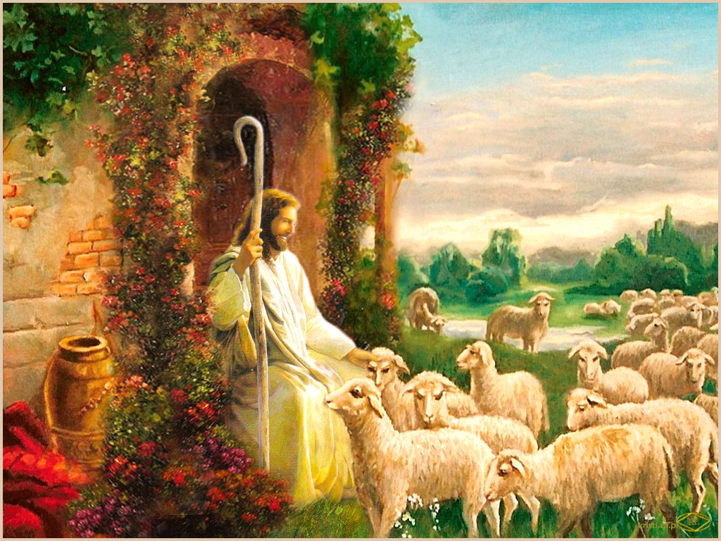 144 wielkanoc Jezus i owieczki