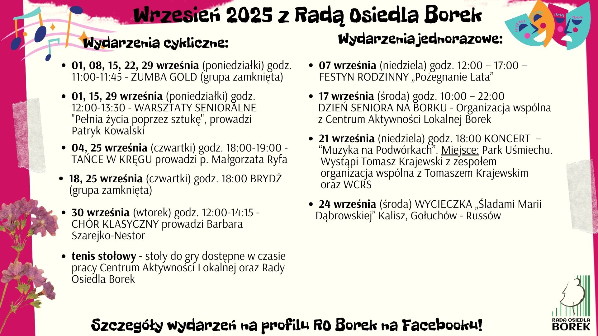 Wydarzenia kulturalne wrzesień 2025