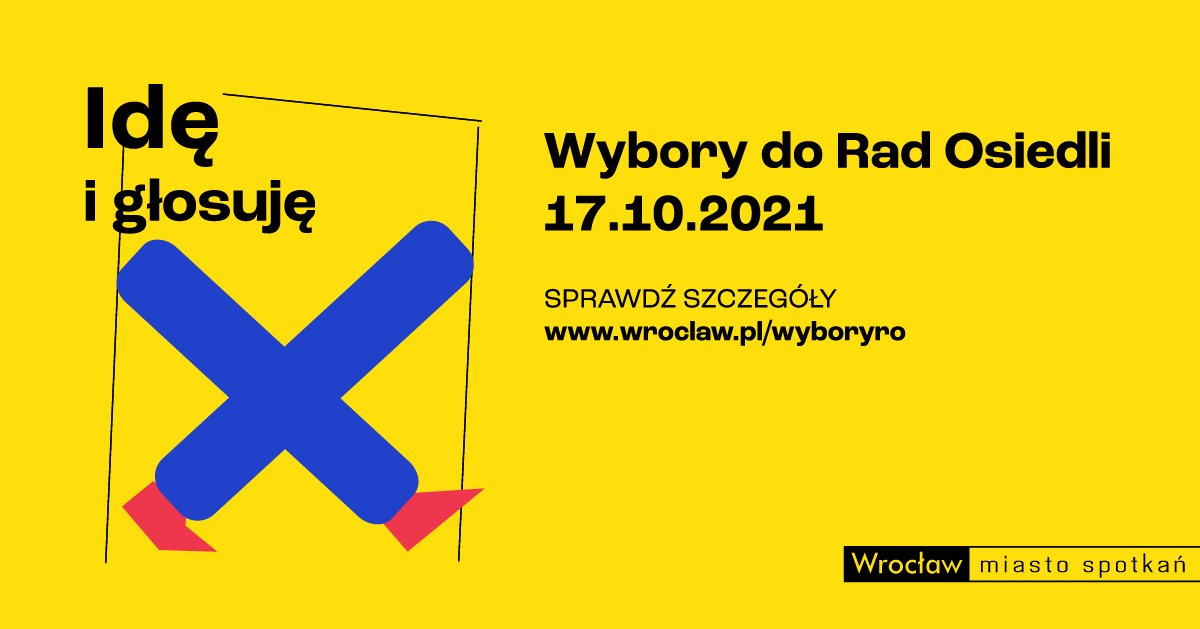 Wrocław - plakat wyborczy do Rad Osiedli