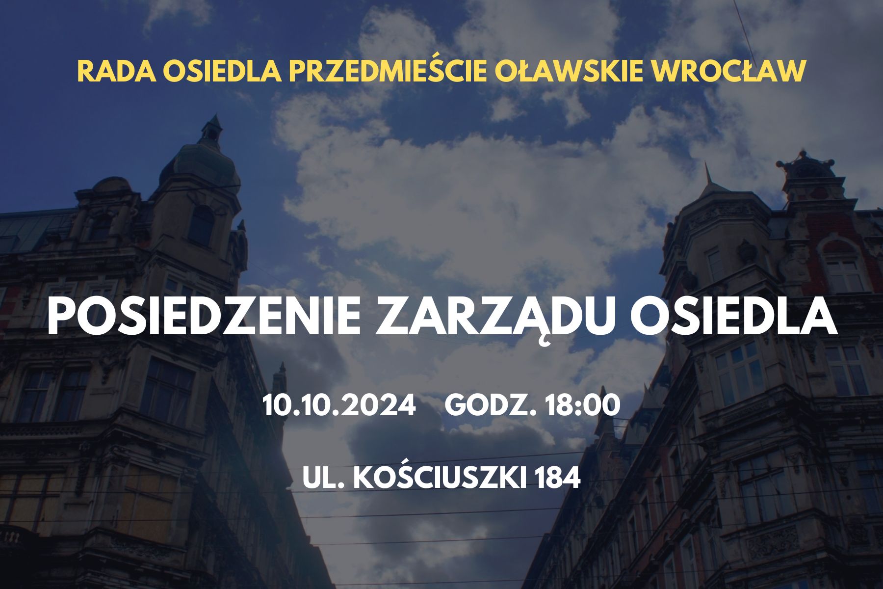 POSIEDZENIE ZARZĄDU OSIEDLA PAŹDZIERNIK 2024