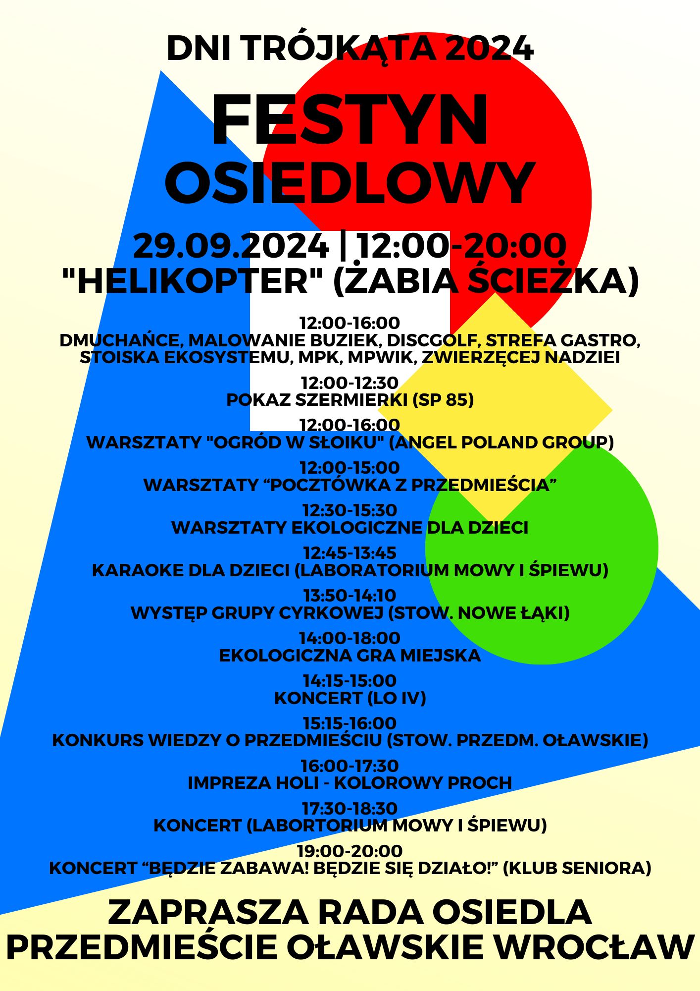 DNI TRÓJKĄTA FESTYN OSIEDLOWY RADA OSIEDLA