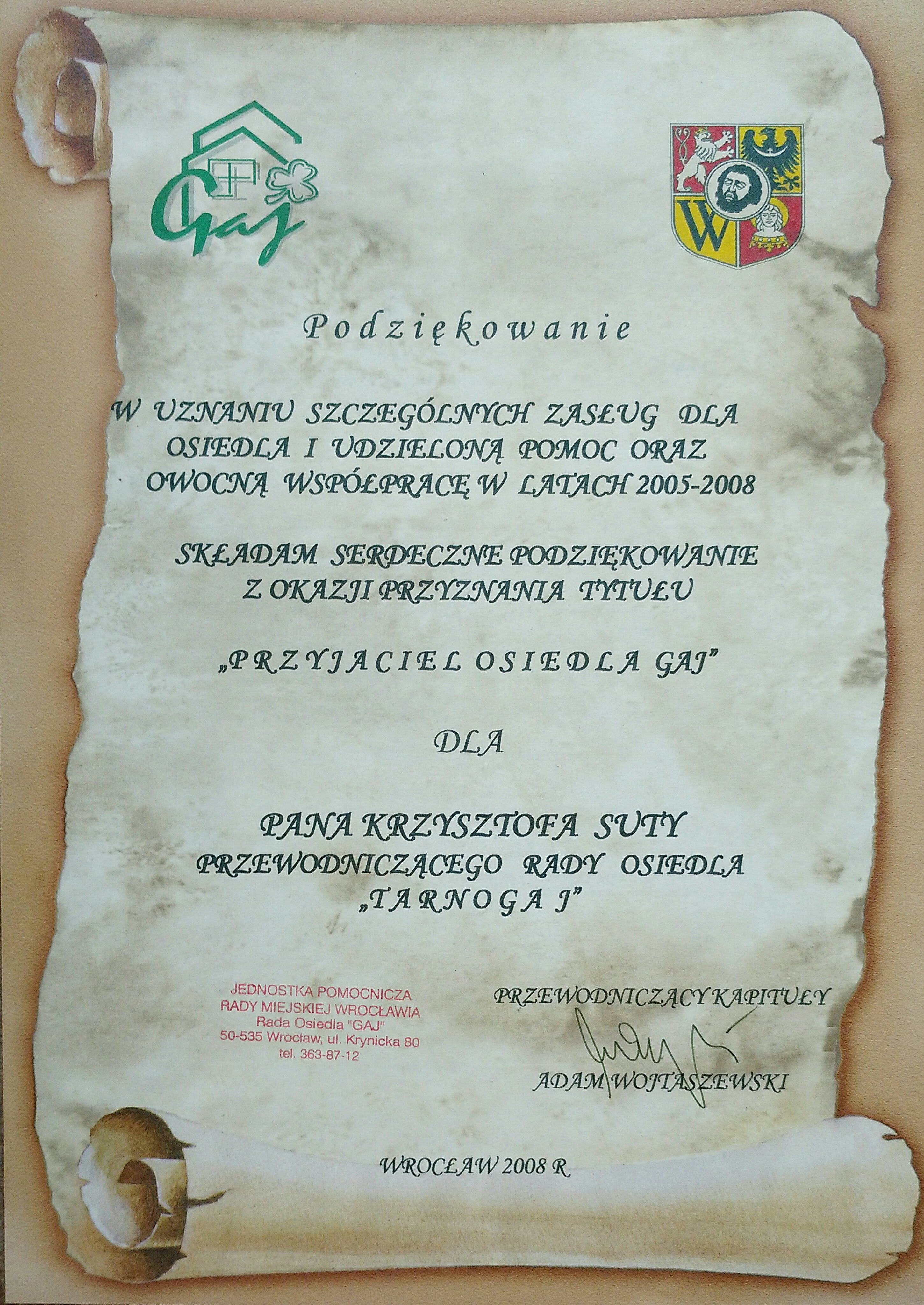 podziekowania