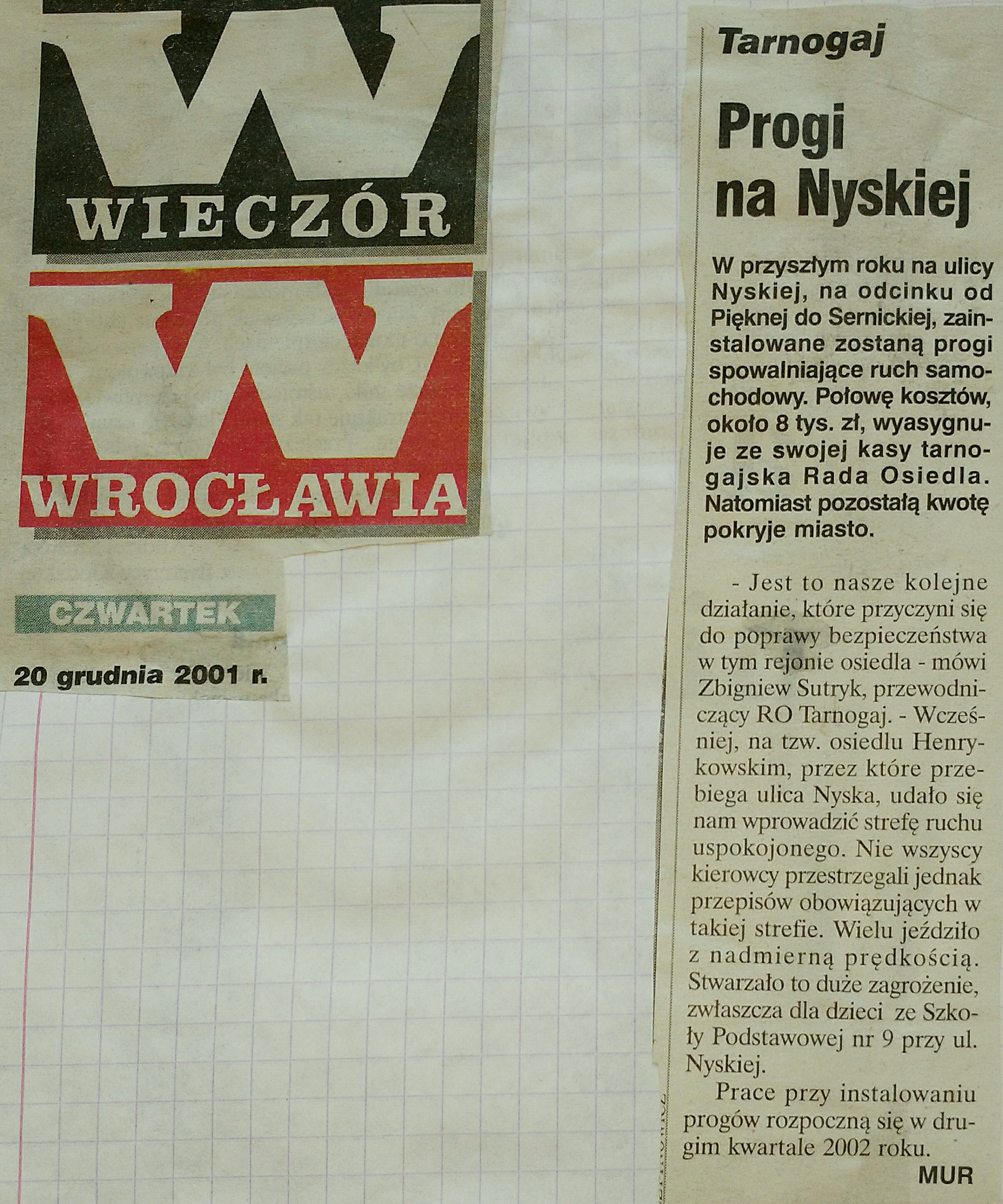 24 20 Grudnia 2001 Wieczór Wrocławski